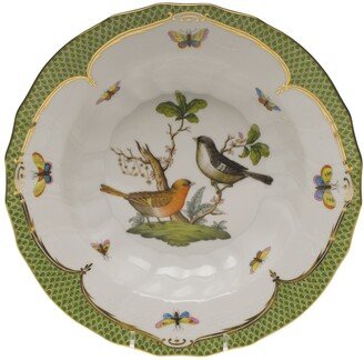 Rothschild Bird Green Motif 05 Rim Soup Bowl