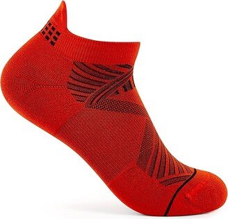 Experia X Speed Performance Cushion No Show Tab - Rocket Grip (Burnt Orange) Crew Cut Socks Shoes