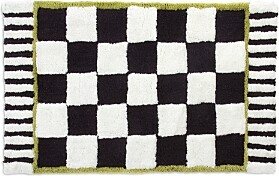 Mackenzie-Childs Courtly Check Bath Rug, 21 x 34