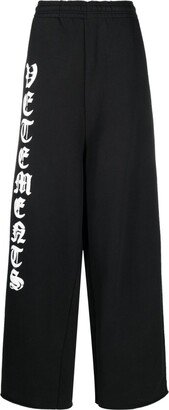 Logo-Print Wide-Leg Track Pants-AC