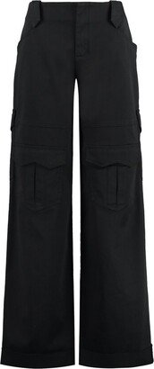 Wide-Leg Cargo Relaxed Trousers