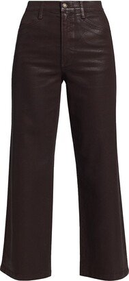 Mischa Wide-Leg Coated Pants