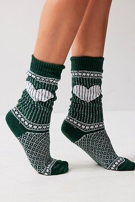 American Trench Heart Cable Knit Socks by American Trench at Free People