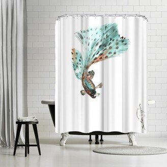 71 x 74 Shower Curtain, Guppy Fish 2 by Suren Nersisyan