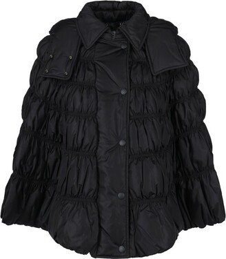 Short Puffer Cape Coat