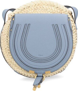 Marci Raffia Logo Detailed Crossbody Bag-AC