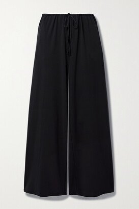 Bariem Stretch-jersey Wide-leg Pants - Black