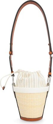 Woven Drawstring Shoulder Bag