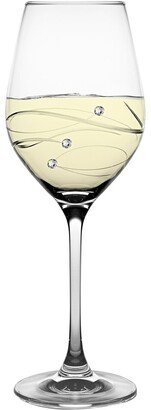 European Handmade Crystalline Swarovski White Wine Glasses Set Of 4