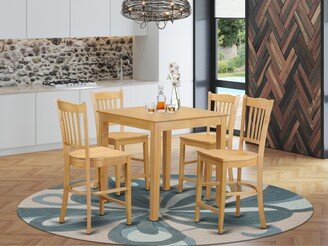 Dining Set With Kitchen Table and Wooden Dining Room Chairs-AJ