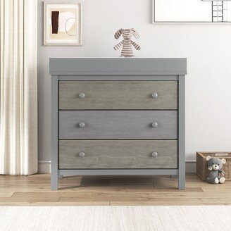 3-Drawer Changer Dresser with Removable Changing Tray-AA