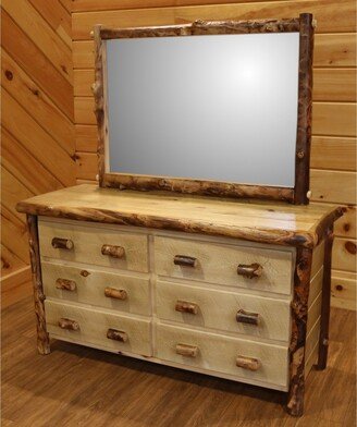 Kunkle Holdings, LLC Aspen Log Dresser and Mirror Set