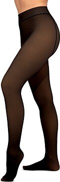 Faux Sheer Fleece Tights