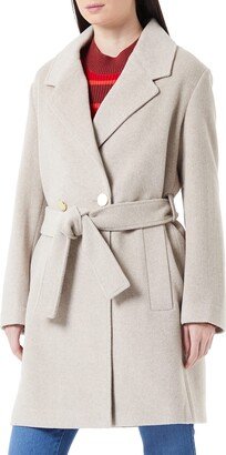 A|X Armani Exchange Women's Double Breasted Recycled Wool Blend Caban Coat