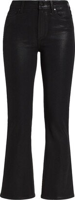 Claudine Faux Leather Flare Ankle Pants