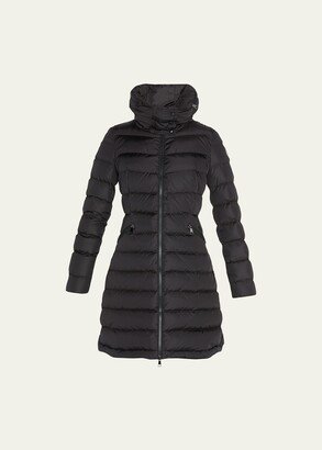 Flammette High-Neck Puffer Coat