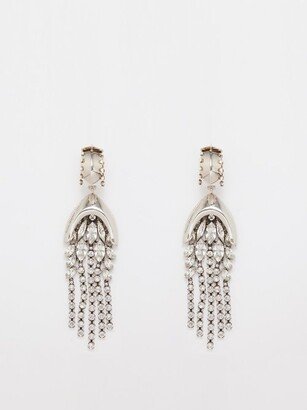 Chandelier Crystal-embellished Drop Earrings