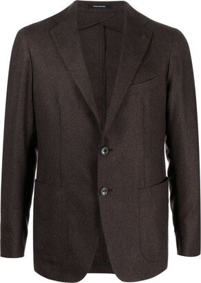 Single-Breasted Virgin Wool-Blend Blazer-AA