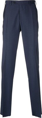 Straight-Leg Wool-Mohair Tailored Trousers