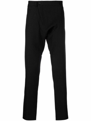 Four-Pocket Wool Straight-Leg Trousers