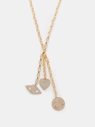 Heart Diamond & 14kt Gold Necklace