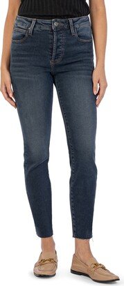 Charlize High Waist Raw Hem Cigarette Jean