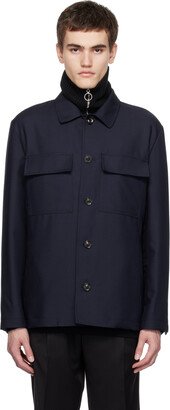 Navy Flap Pocket Shirt