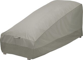 Weekend Water-Resistant 72 Inch Outdoor Chaise Cover with Integrated Duck Dome, Moon Rock