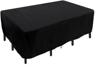 National Tree Company 90 Waterproof Patio Furniture Cover, Black - 90 in