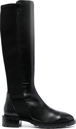 Panelled Knee-Length Boots-AA