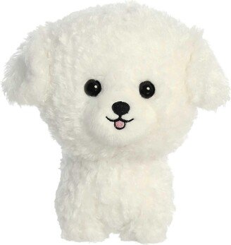 Small Bichon Frise Teddy Pets Playful Plush Toy White 7