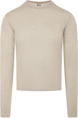 Long-Sleeved Crewneck Knitted Jumper-AG