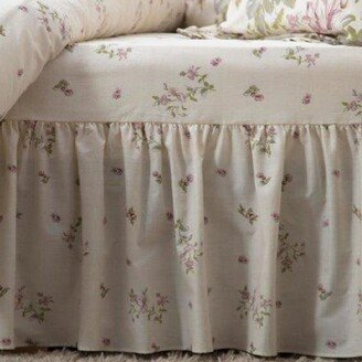 Belledorm Belledorm Rose Boutique Fitted Valance (Ivory/Pink/Green) (Twin) (UK