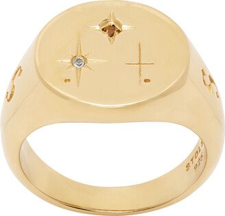 SSENSE Exclusive Gold North Star Ring