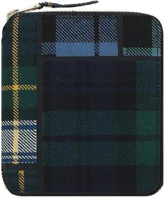 Zip-Around Tartan Wallet