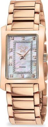 GV2 Luino 23MM IP Stainless Steel, Mother of Pearl & Diamond Bracelet Watch