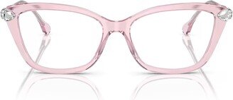 Sk2011 Transparent Pink Glasses