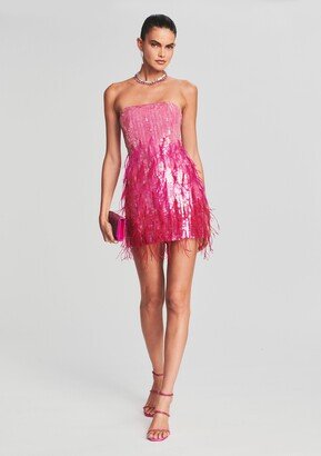 Anastasia Sequin Feather Dress