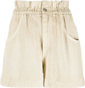 MARANT ÉTOILE Titea elasticated-waist denim shorts-AA