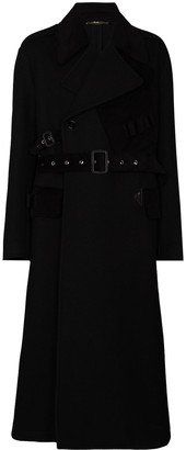 Double-Breasted Belted Coat-AJ