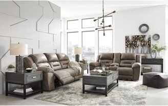 Stoneland Double Reclining Loveseat with Console