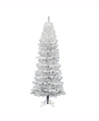 7.5' White Salem Pencil Pine Artificial Christmas Tree Unlit