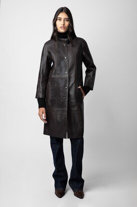 Mira Leather Coat-AA