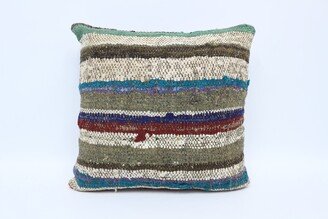 Kilim Pillow Cover, Throw Covers, Personalized Gift, Blue Pillow, Striped Case, Trendy 7311