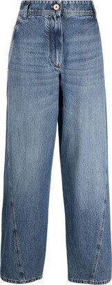 High-Waisted Wide-Leg Jeans-AP