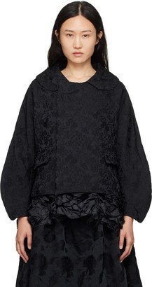 Black Jacquard Coat