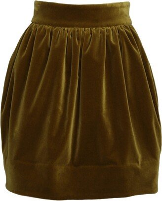 Lyrical Velvet Mini Skirt