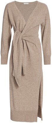 SIMKHAI Skyla Loungewear Knit Wrap Dress