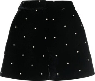 Crystal-Embellished Tailored Shorts