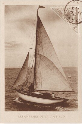 Wild Apple Portfolio Vintage Sailing Ii Sepia Canvas Art - 15 x 20